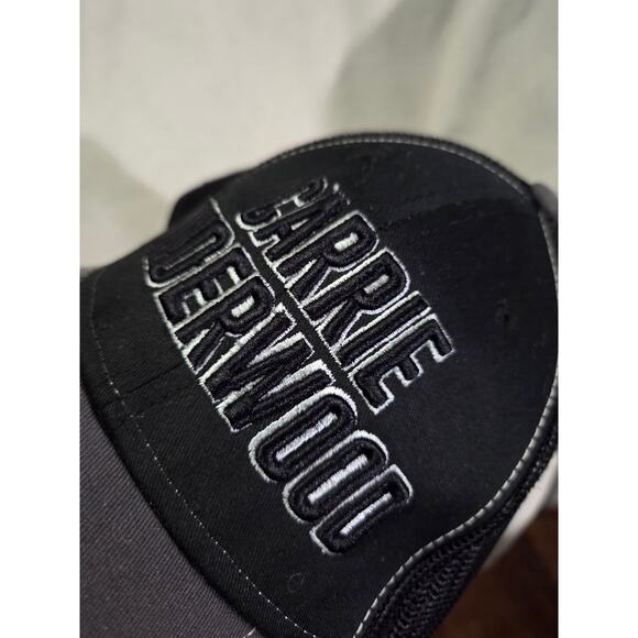 Carrie Underwood Black Snap Back Hat Embroidered Trucker Thick Letter Country - Picture 5 of 6